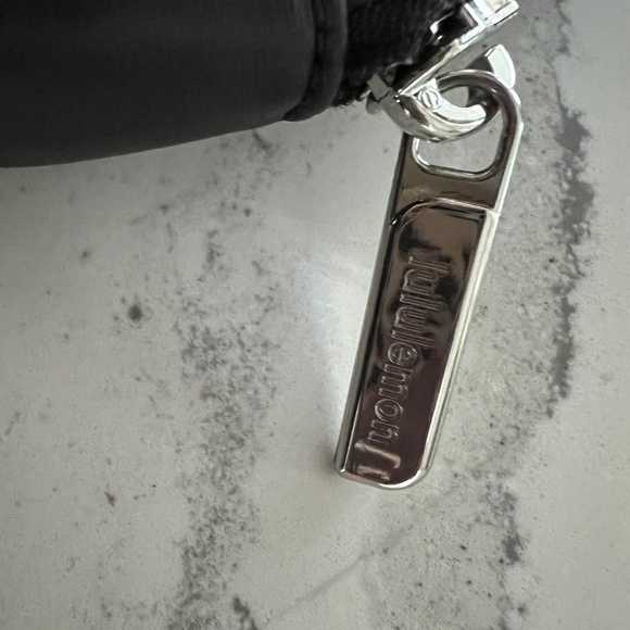 lululemon Everywhere Crossbody - Quilted Black Nylon with Silver Metal Harrdware - Picture 7 of 10